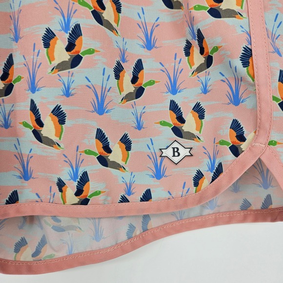 Burlebo Swim Trunks Mens Large Ducks Mallard Athletic Performance Gym Lined - Picture 2 of 7